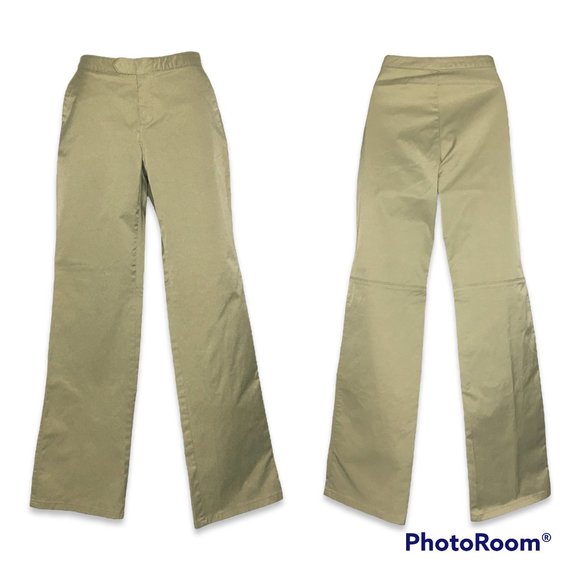 EXPRESS JEANS Stretch Khaki Chinos Pants Slacks Bootcut Midrise Size 3/4 NWT - Picture 1 of 8